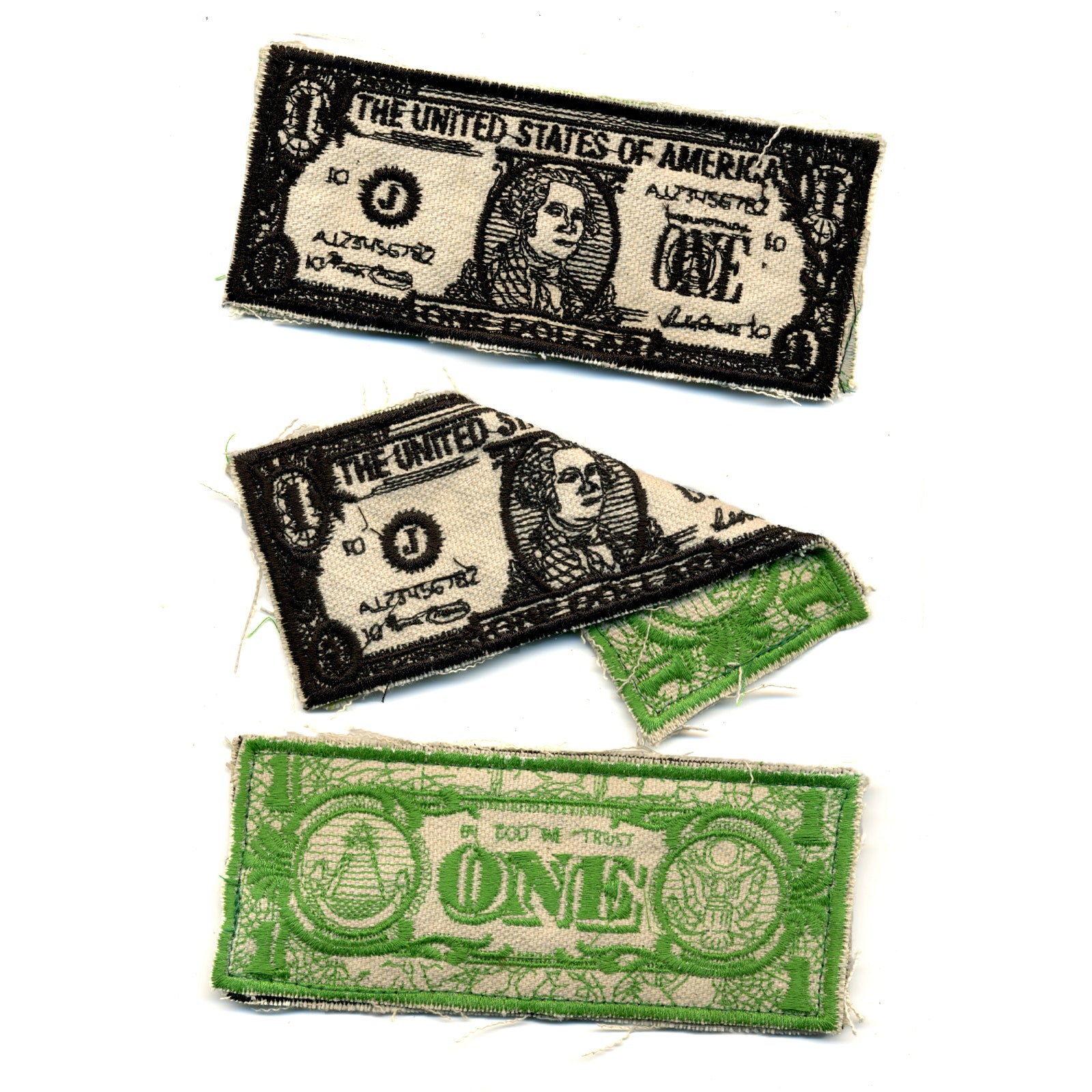 " DOLLAR " DOUBLE SIDED PATCH