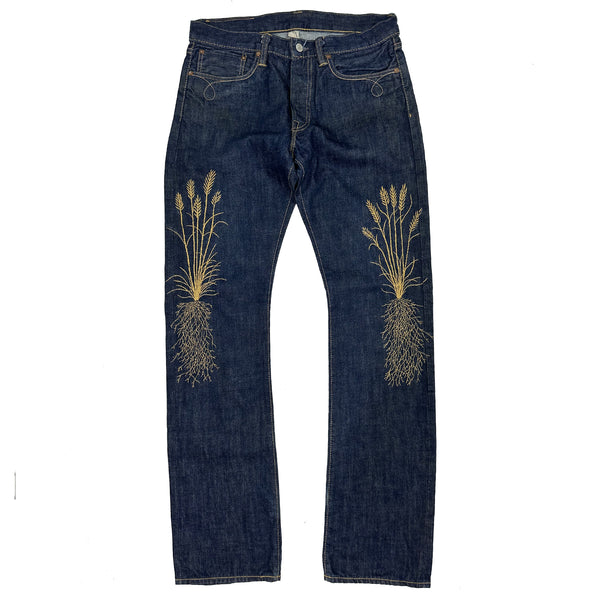 " HARVEST " 32W 34L RRL SELVEDGE JEANS U.S.A. MADE