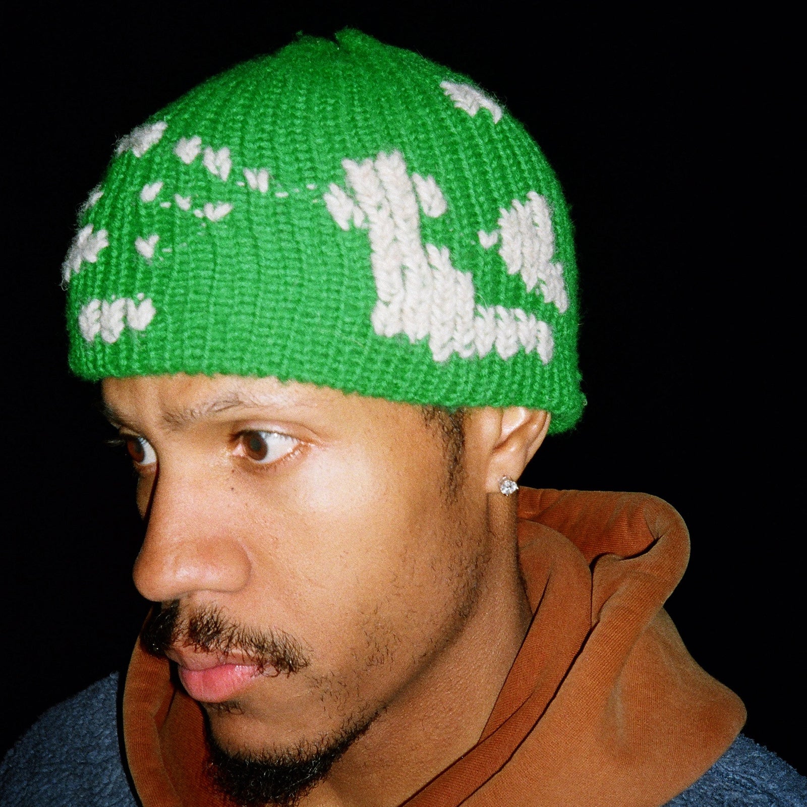 " HAND PRINT " WOOL BEANIE