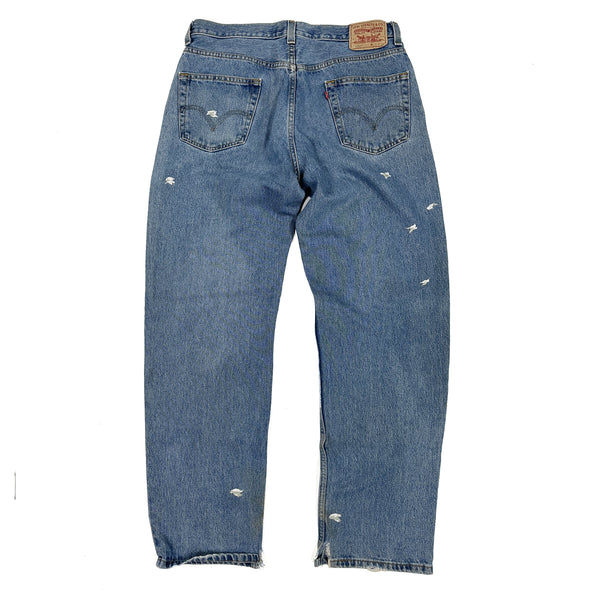 " FLOCK " LOOSE FIT JEANS