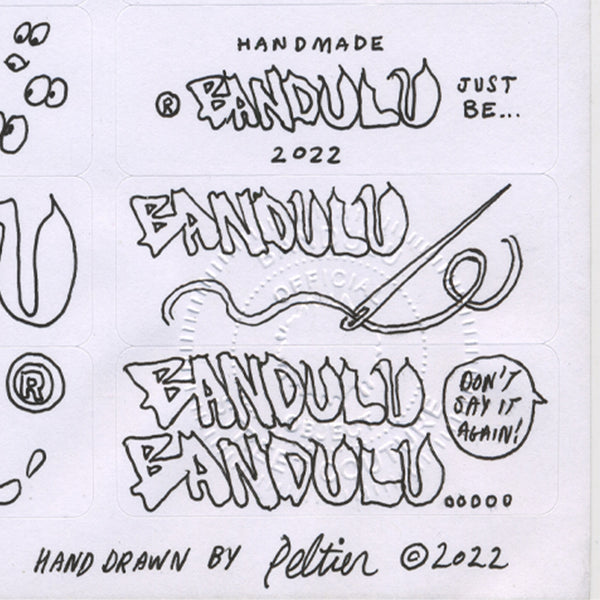 BANDULU " 2022 HANDMADE " STICKER SHEET